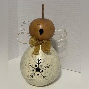 Meadowbrooke Gourds "JULIA" Angel Lights Up, 10” Includes Stem *No Cord/Light